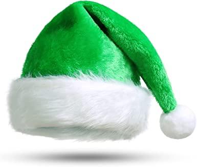 lime green santa hat