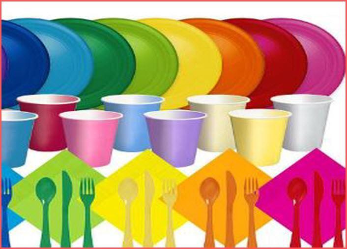 SOLID & CLEAR COLOR TABLEWARE - USA Party Store