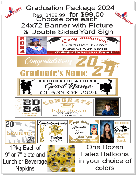 Custom Graduation Packages for any High School, College or University