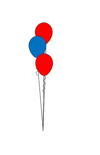 3 Balloons Floor Bouquet Column *** Pick-up or Delivery only *** USA Party Store