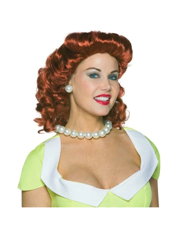 Big Wigs™ Red 50s Vintage Housewife wig Rasta Imposta