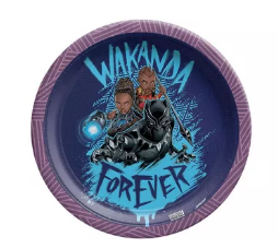 Black Panther Wakanda Forever Paper Dessert Plates, 7in, 8ct Amscan