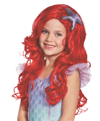 Kid's Disney's The Little Mermaid Ariel Ultra Prestige Wig Morris Costumes