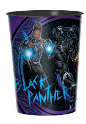 Black Panther Wakanda Forever Plastic Favor Cup, 16oz Amscan