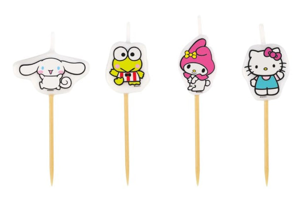 Hello Kitty and Friends Birthday Pick Candles, 4 Count Unique