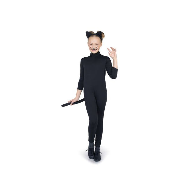 Cute Black Cat Suit Kids Small Karnival