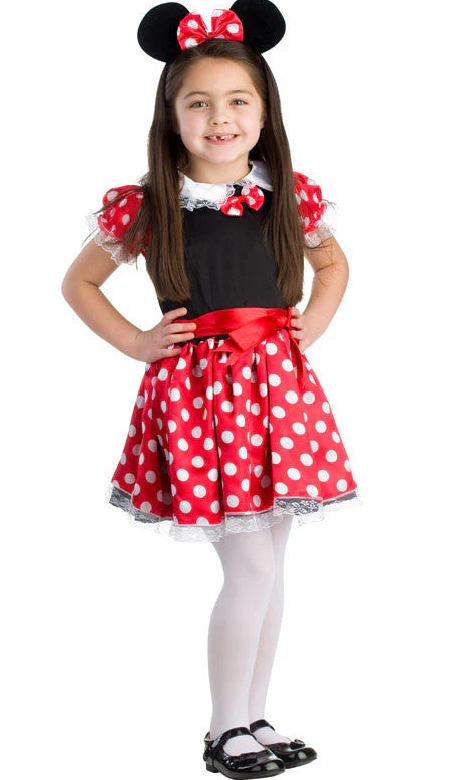 Dress Up America Girls Charming Miss Mouse Costume - Kids Dress Up America