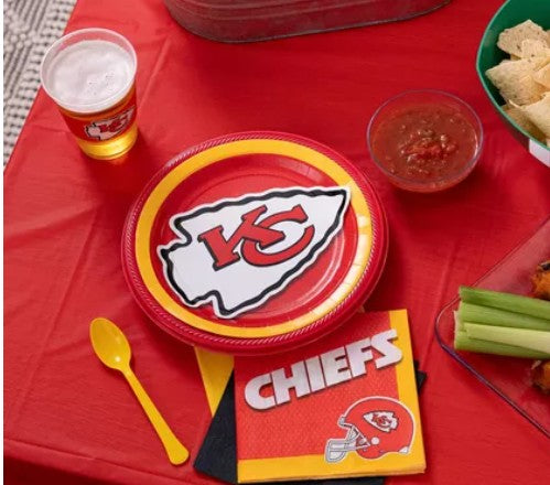 Kansas City Chiefs Lunch Plates 18ct Amscan