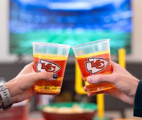 Kansas City Chiefs Plastic Cups 25ct Amscan