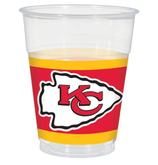 Kansas City Chiefs Plastic Cups 25ct Amscan