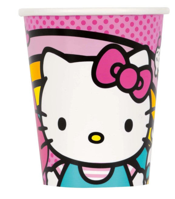 Hello Kitty and Friends Birthday Party Paper Cups, 9 Oz, 8 Count Unique