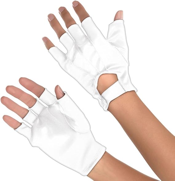 Fingerless White Gloves Amscan