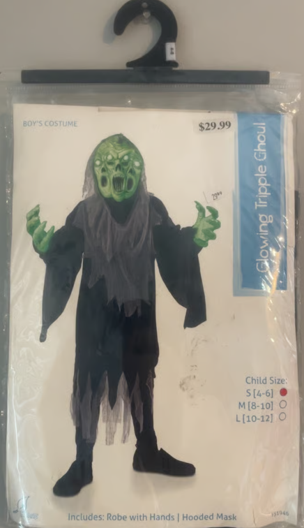 Glowing Tripple Ghoul Kids Medium Amscan