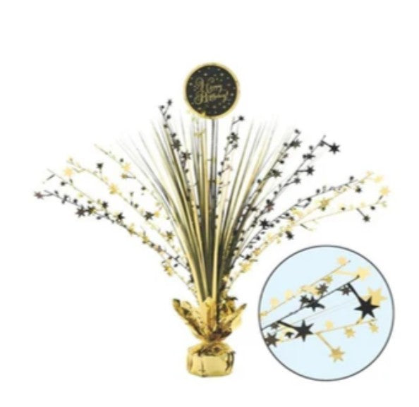 Gold Birthday - Spray Centerpiece USA Party Store