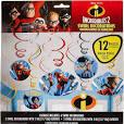 Incredibles 2 Swirl Decorations Amscan