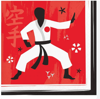 Karate Party Beverage Napkins, 16 ct Creative Converting