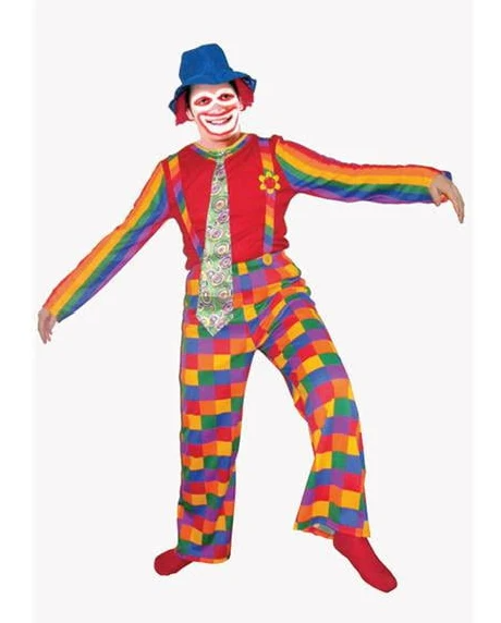 Dress Up America Jolly Clown Costume for Adults - Large Dress Up America