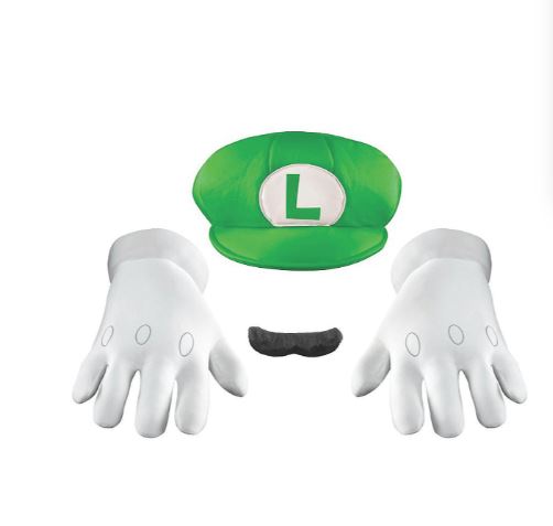 Adult's Super Mario Bros.™ Luigi Accessory Kit Morris Costumes