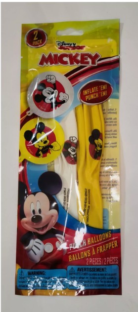 Mickey Mouse Punch Balls 2pk Amscan