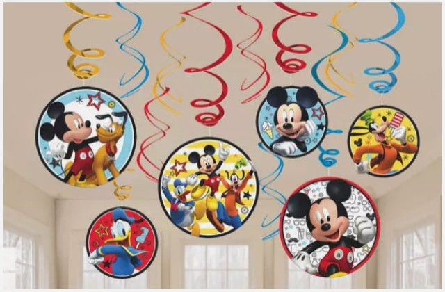 Mickey Swirl Decor Amscan