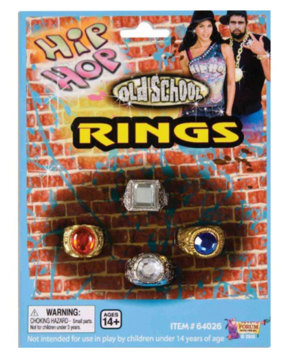 Bling Ring Set (4/set) Forum Novelties