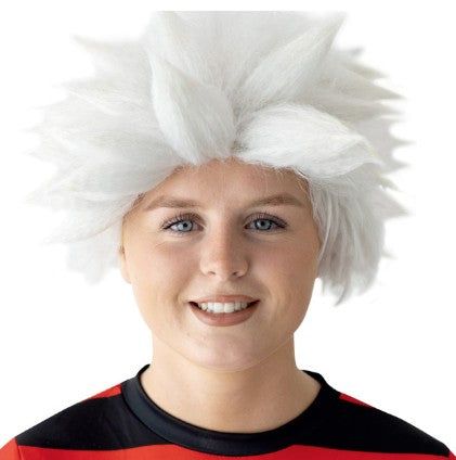 Anime white spike wig Karnival