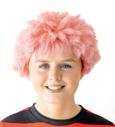 Anime pink fine spike wig Karnival
