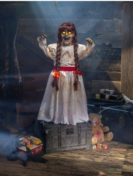 Animated Grim Girl Talking Doll Morris Costumes