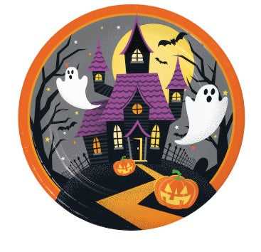 Haunted House 9" Plate Creative Converting