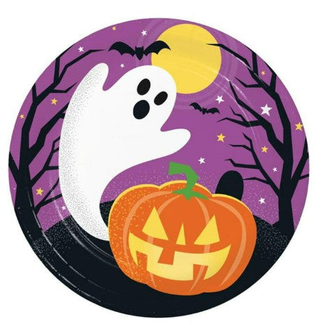 7 In. Haunted House plates (8 ct.) Creative Converting