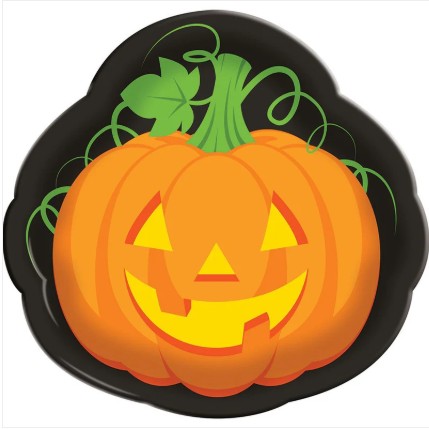 14 In. Pumpkin face Tray Creative Converting
