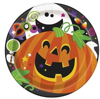 7 In. Happy Halloween plates (8 ct.) Unique