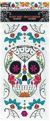 Day Of The Dead Cellophane Gift bags Unique