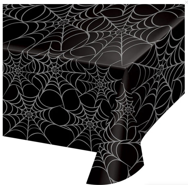 Spider Web Plastic Table cover Creative Converting