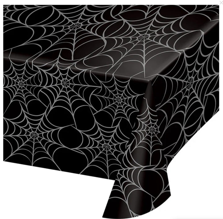 Spider Web Plastic Table cover Creative Converting