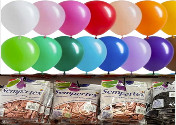 11" BAG SEMPERTEX LATEX BALLOONS 100 CT USA Party Store