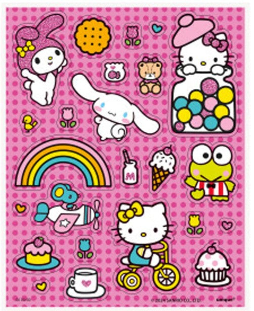 Hello Kitty and Friends Sticker Sheets, 4 Count Unique