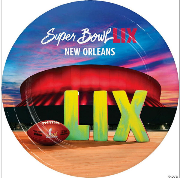 7" NFL® Super Bowl 2025 Disposable Paper Dessert Plates - 8 Ct. Creative Converting