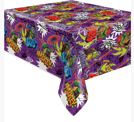 TMNT Mutant Mayhem Rectangular Plastic Table Cover Unique