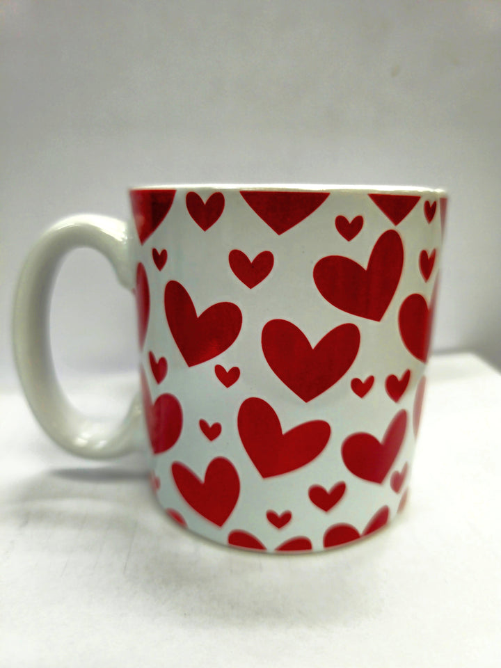 Valentine's Day Mug - with hearts USA Party Store