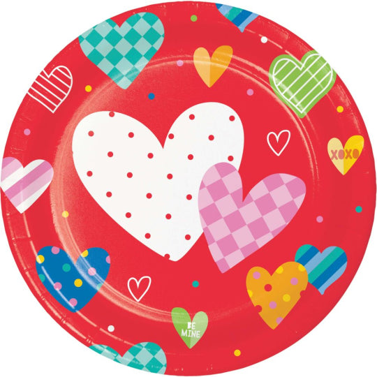 Vivacious Valentine 9" Plate 8ct Creative Converting