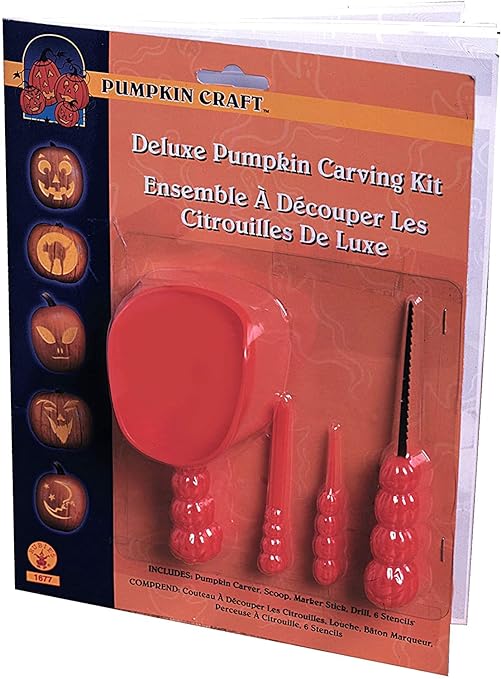 Deluxe pumpkin carving kit