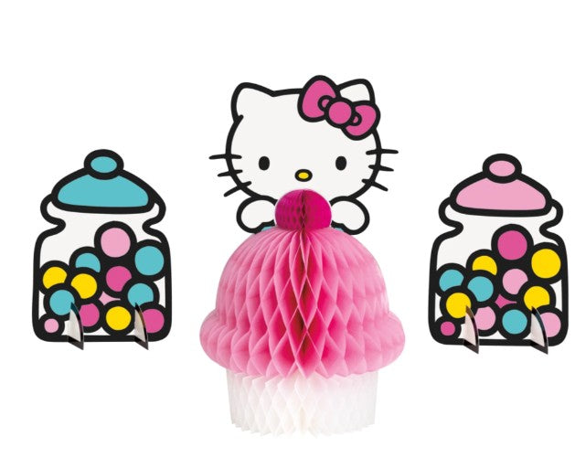 Hello Kitty and Friends Birthday Honeycomb Table Centerpiece Decoration Kit, 1 Count Unique