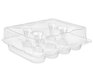 12 ct Rectangle Cupcake Tray and Cover