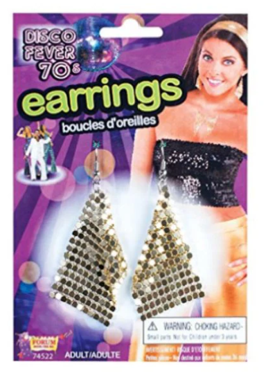 70`s Earrings Forum Novelties