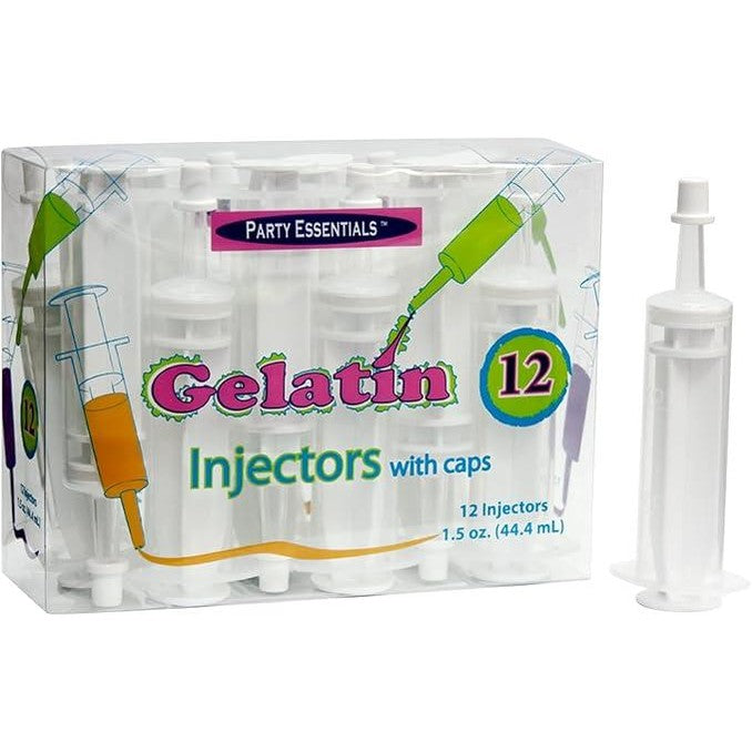Gelatin Injectors with caps 12 count - USA Party Store