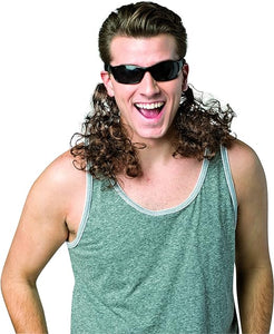 Hair dudes sunglasses with awesome hair attached