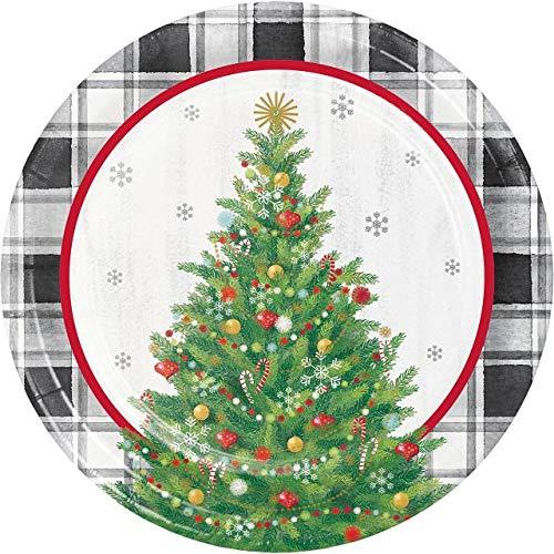 Holiday Tree 7 in. Dessert Plates Creative Converting