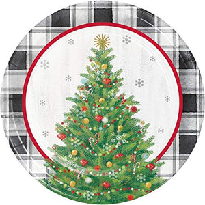 Holiday Tree 7 in. Dessert Plates