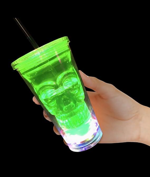 Light UP Skull Tumbler Fun Central